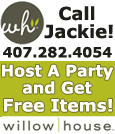 Willow House, formerly Southern Living At Home, is recruiting both part-time and career reps now! If you would like to learn how to host a party, call jackie at 407-282-4054!