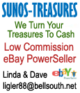 Turn Your Treasures To Cash, Sunos-Treasures, ligler88@bellsouth.net, Linda & Dave, eBay PowerSellers
